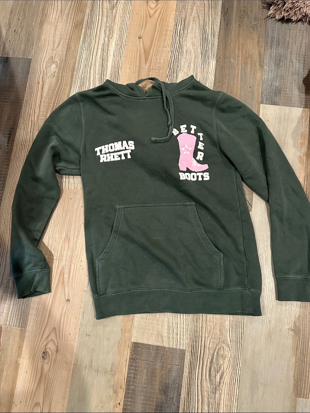 Thomas Rhett 'Better Boots' Dark Green Hoodie FROM CONCERT